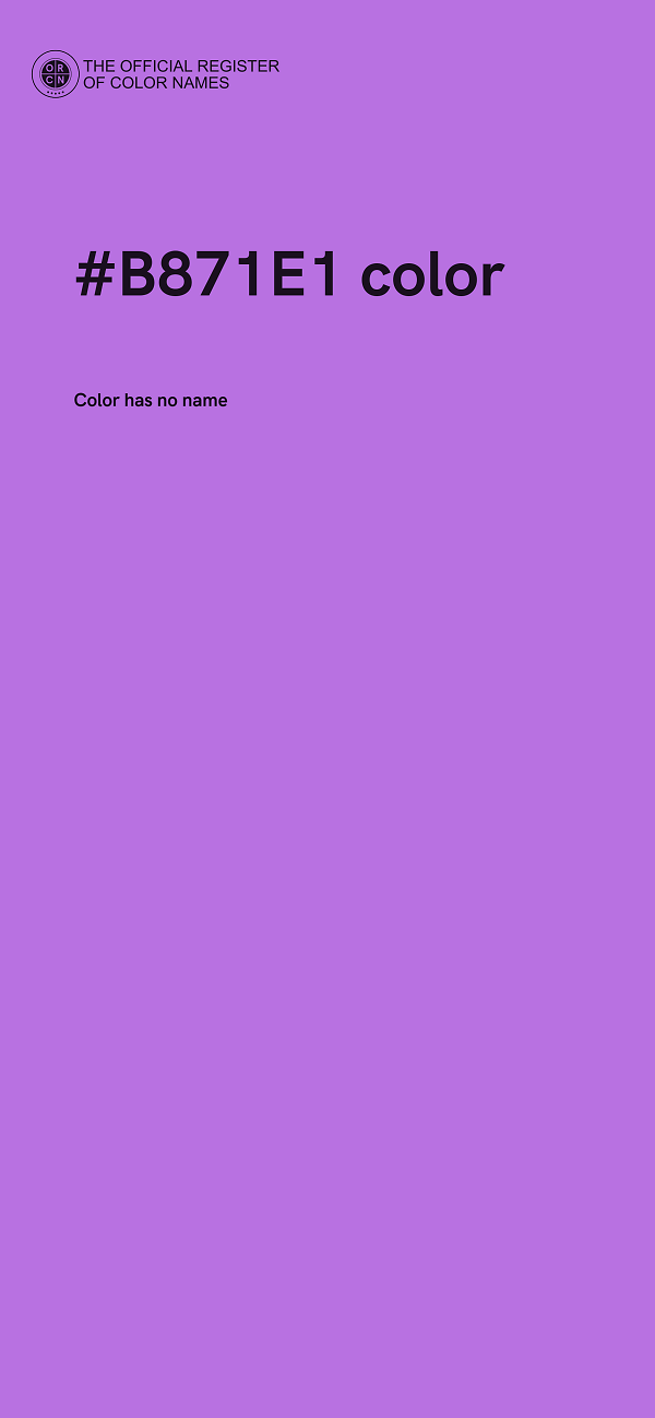 #B871E1 color image