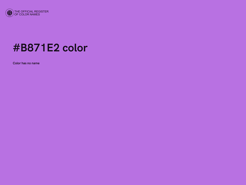 #B871E2 color image