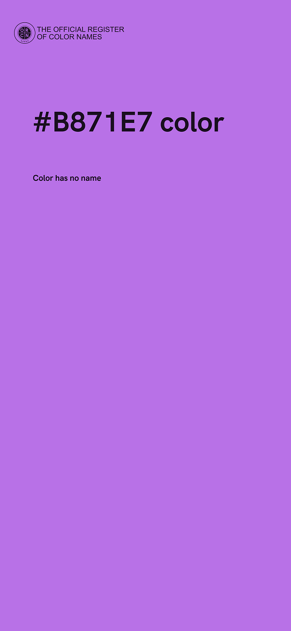 #B871E7 color image