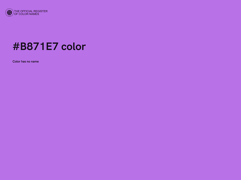 #B871E7 color image