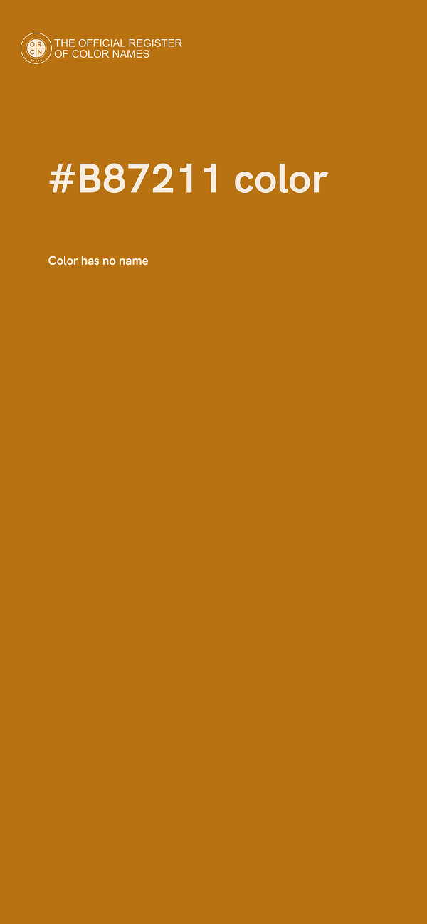 #B87211 color image