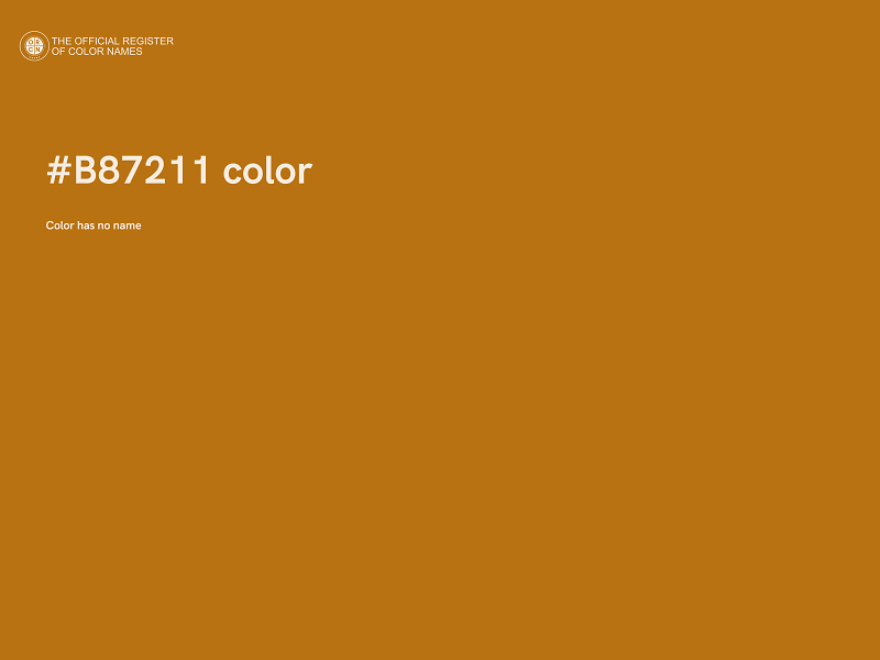 #B87211 color image