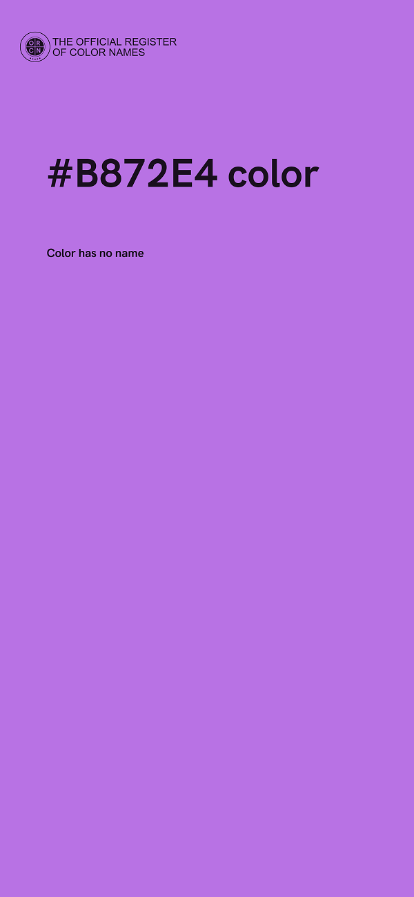 #B872E4 color image