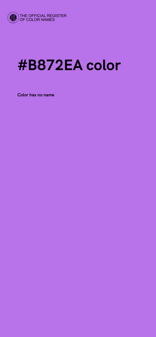 #B872EA color image
