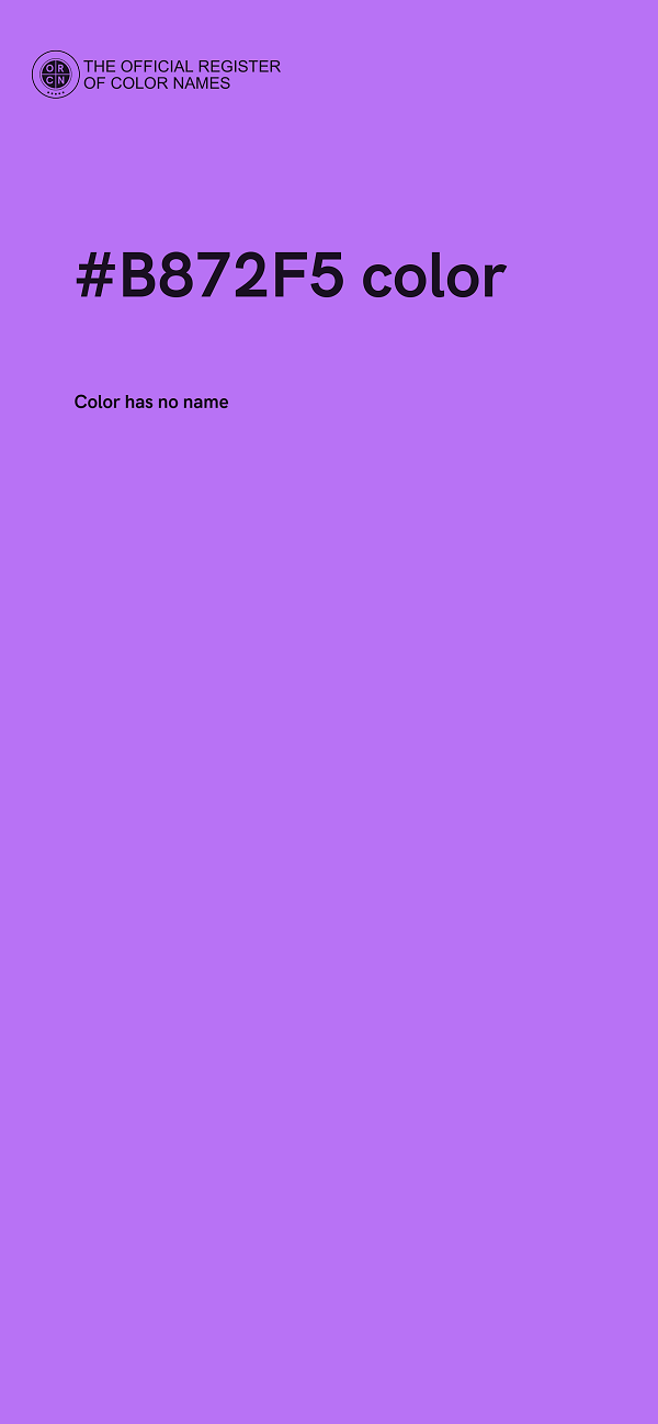 #B872F5 color image