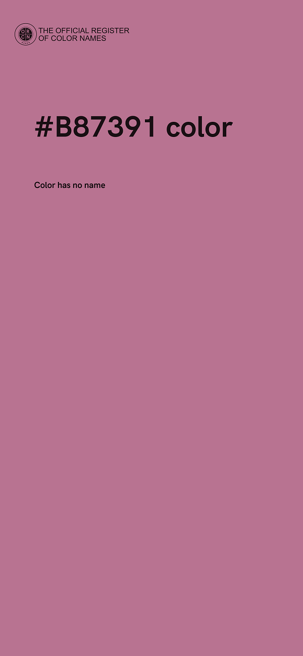 #B87391 color image