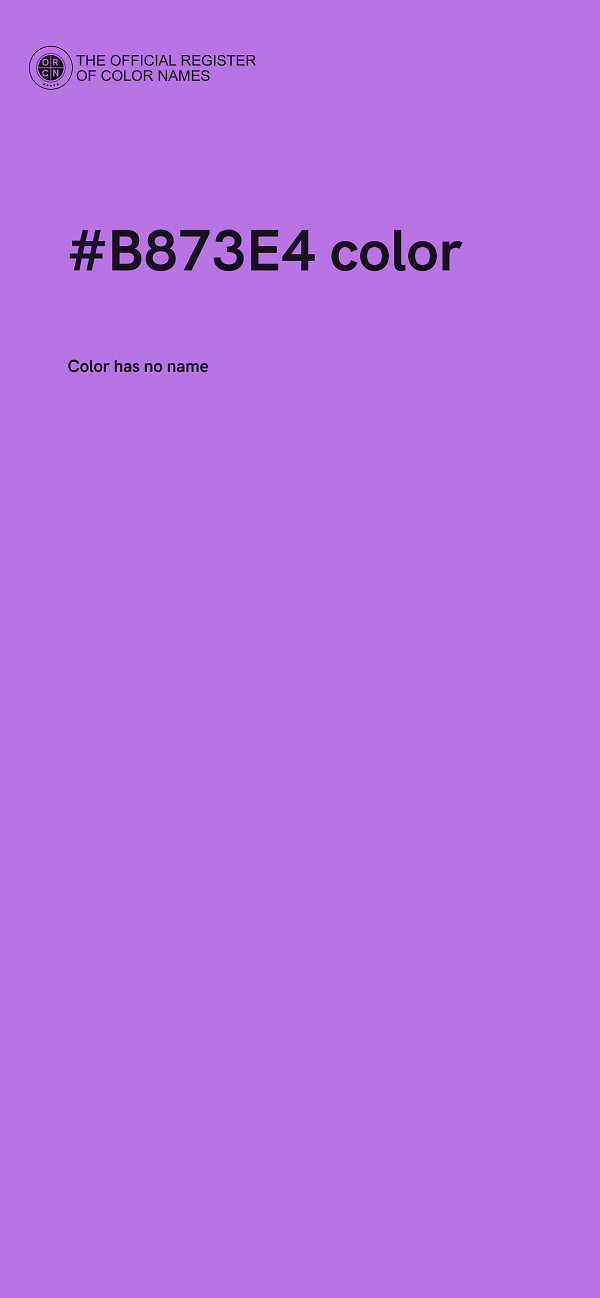 #B873E4 color image