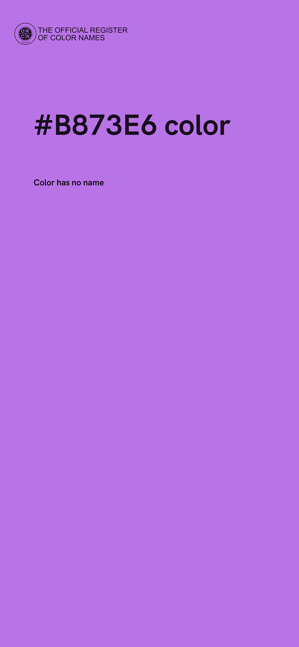 #B873E6 color image