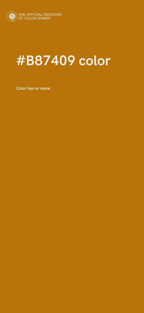 #B87409 color image