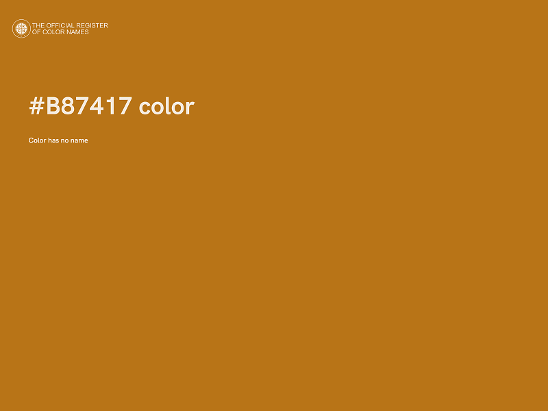 #B87417 color image
