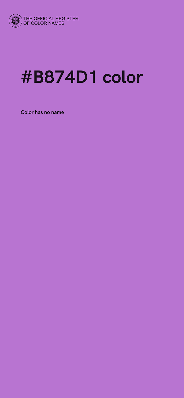 #B874D1 color image