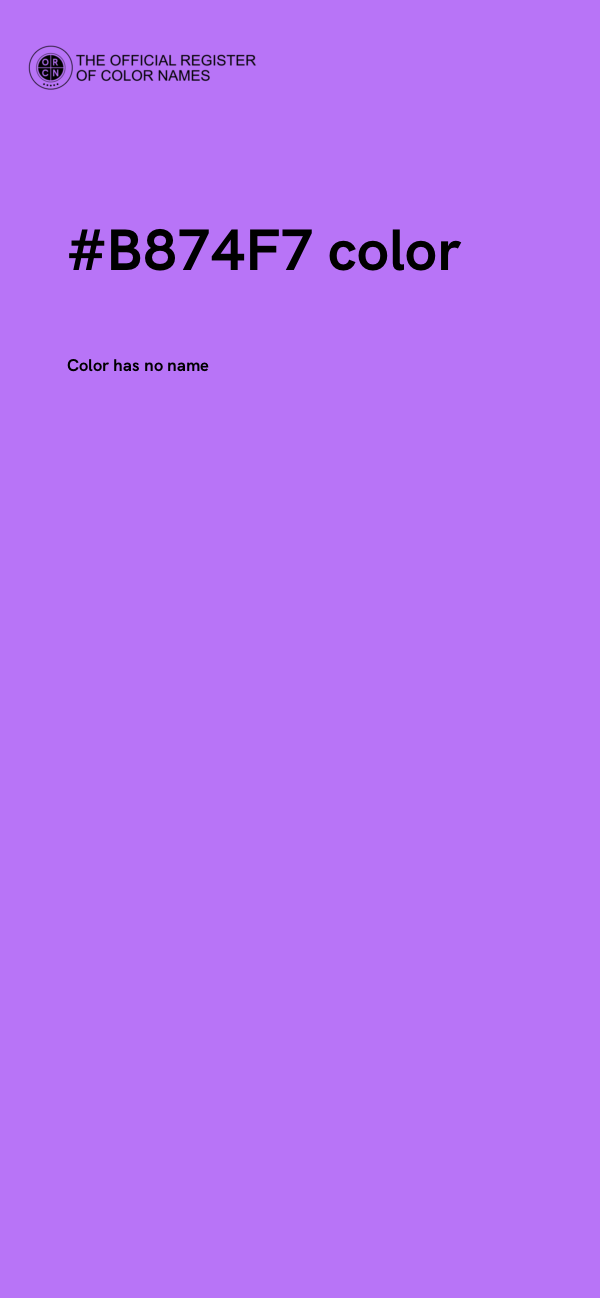 #B874F7 color image
