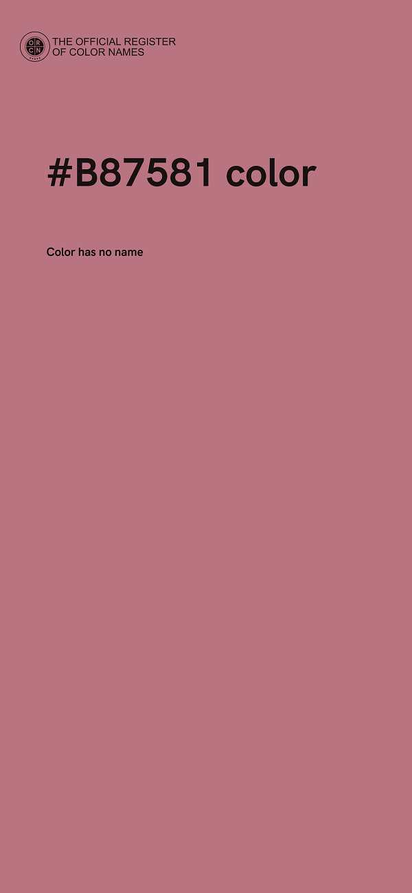 #B87581 color image