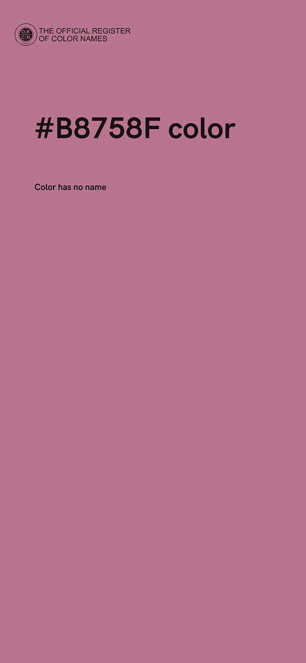 #B8758F color image