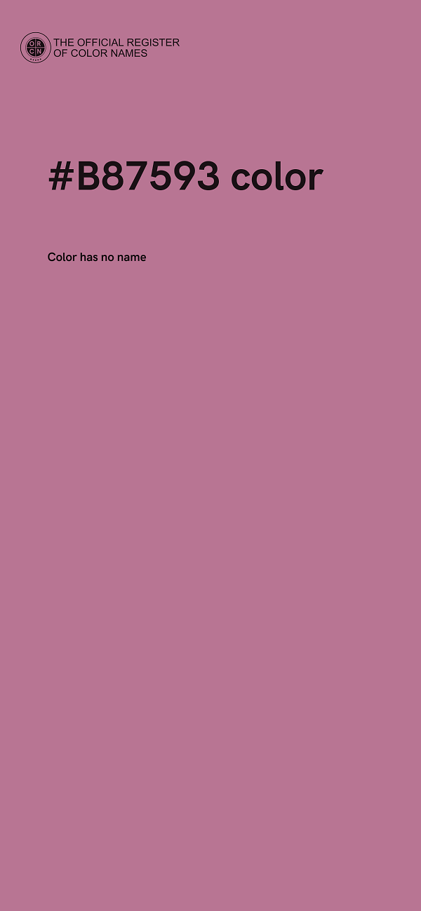 #B87593 color image