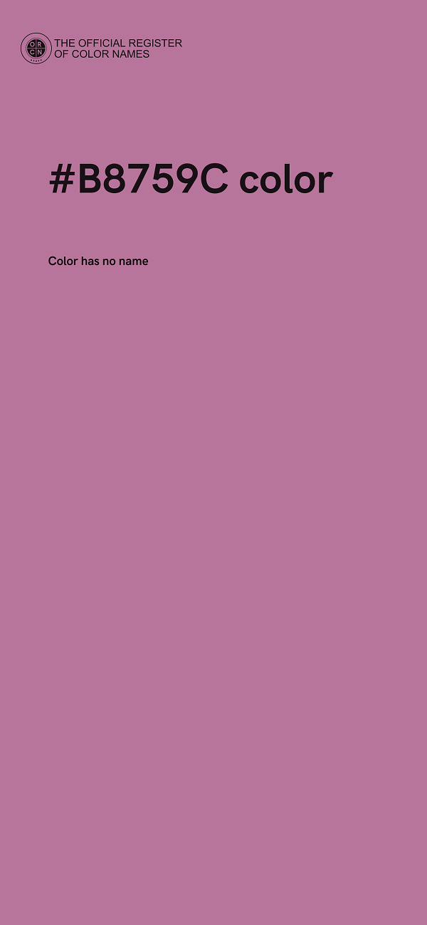 #B8759C color image