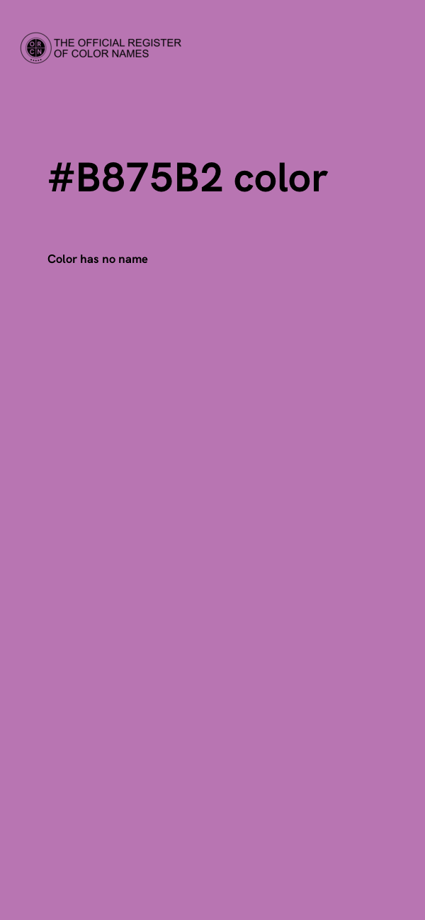 #B875B2 color image