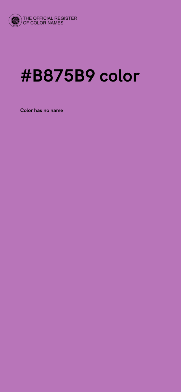 #B875B9 color image