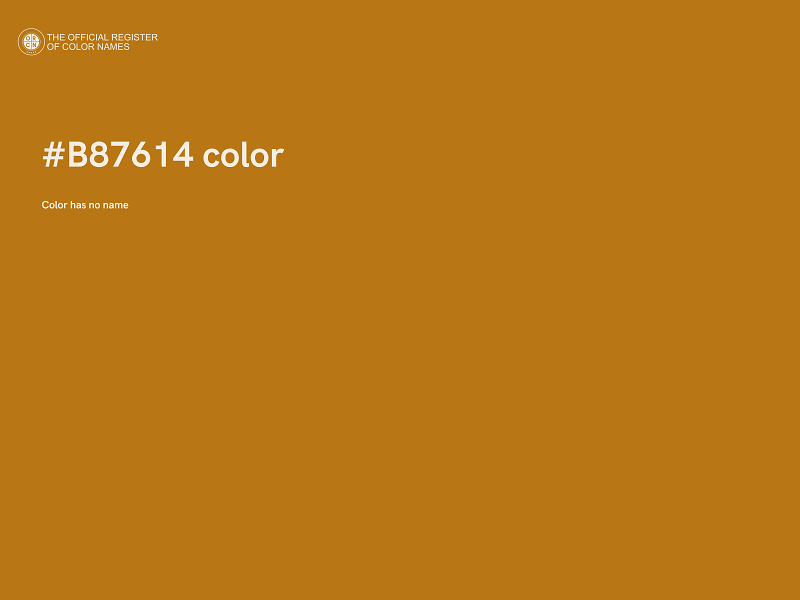 #B87614 color image