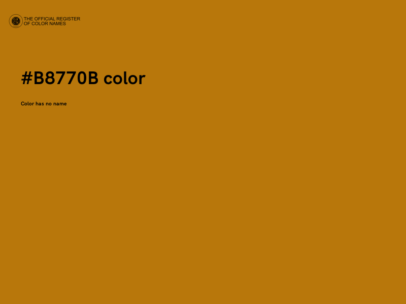 #B8770B color image