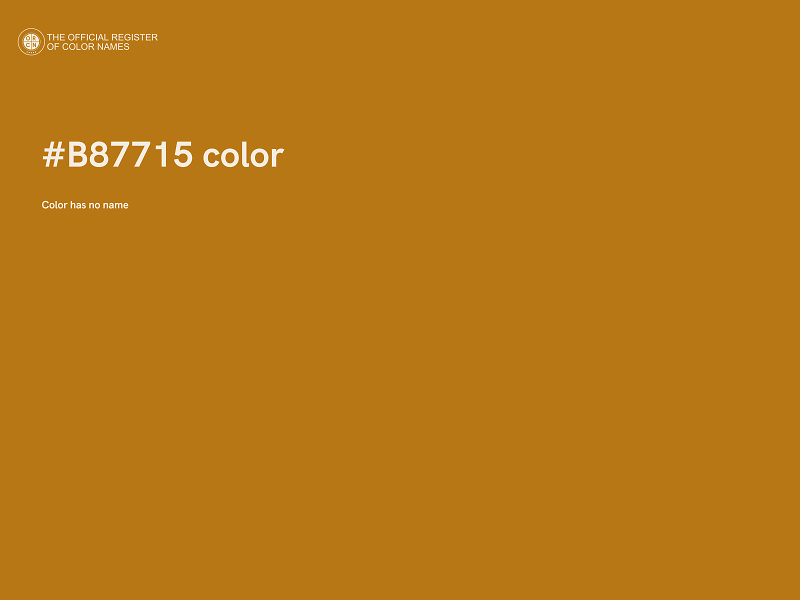 #B87715 color image