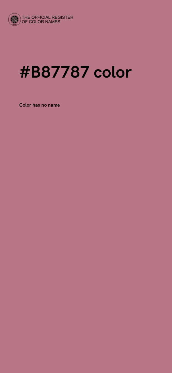 #B87787 color image