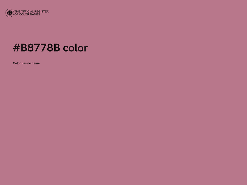 #B8778B color image