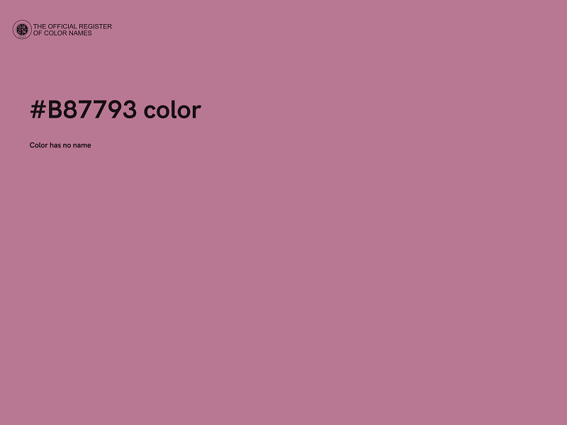 #B87793 color image