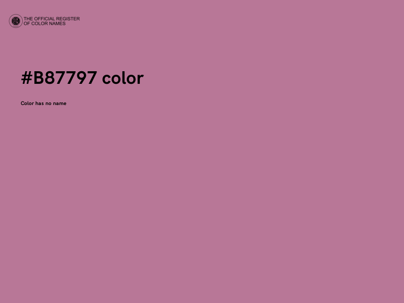 #B87797 color image