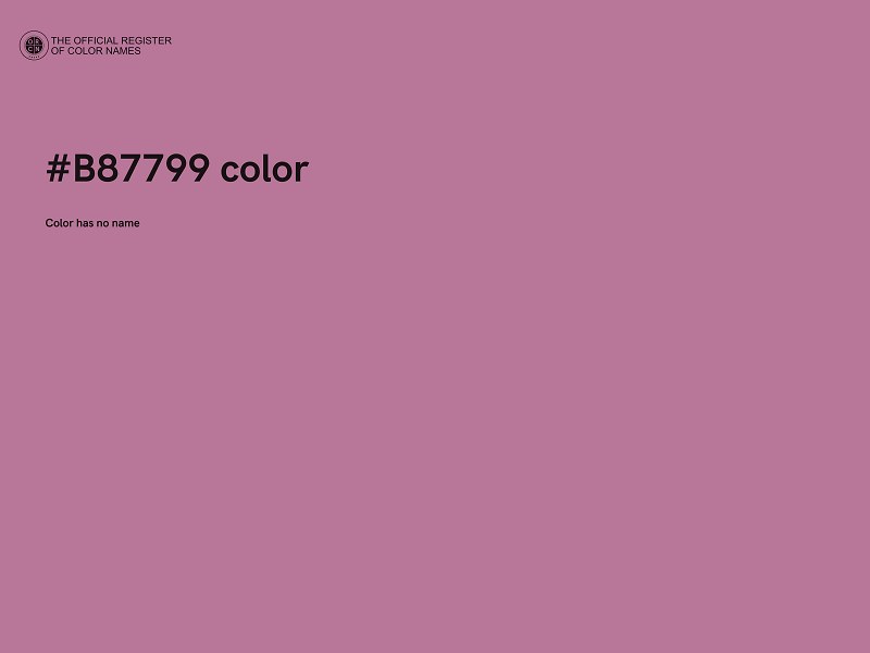 #B87799 color image