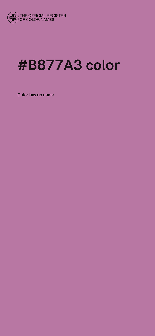 #B877A3 color image