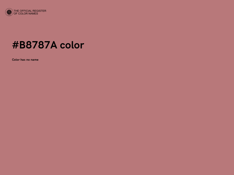 #B8787A color image