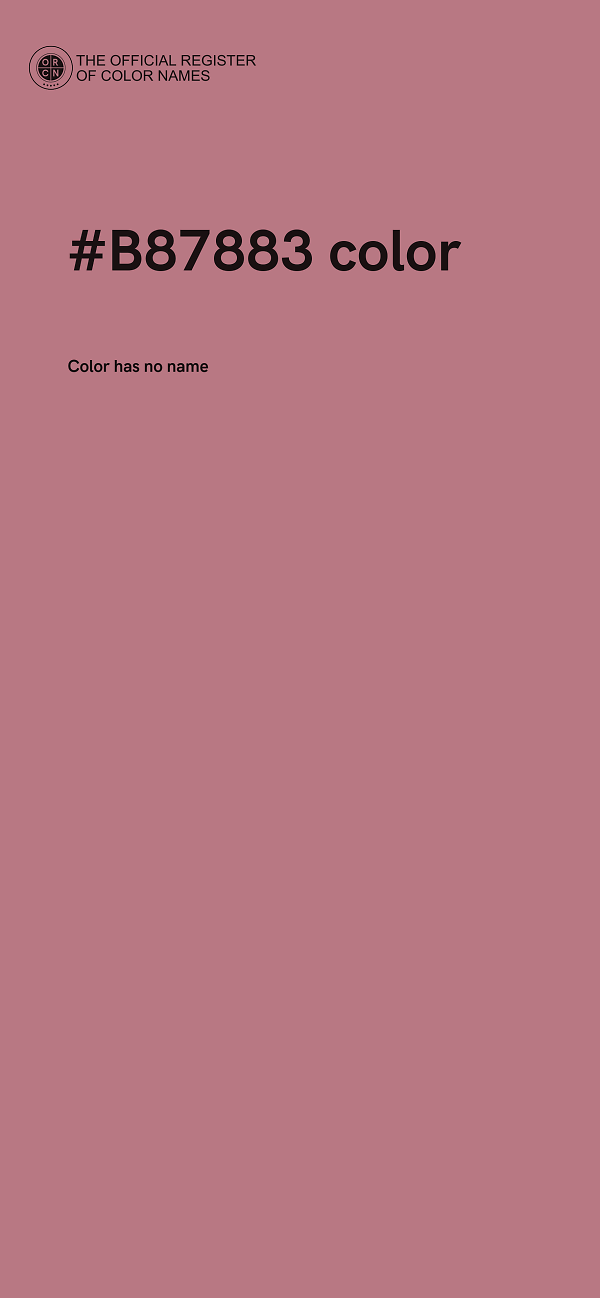#B87883 color image