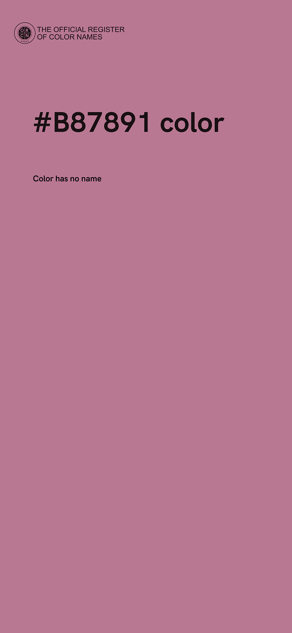 #B87891 color image