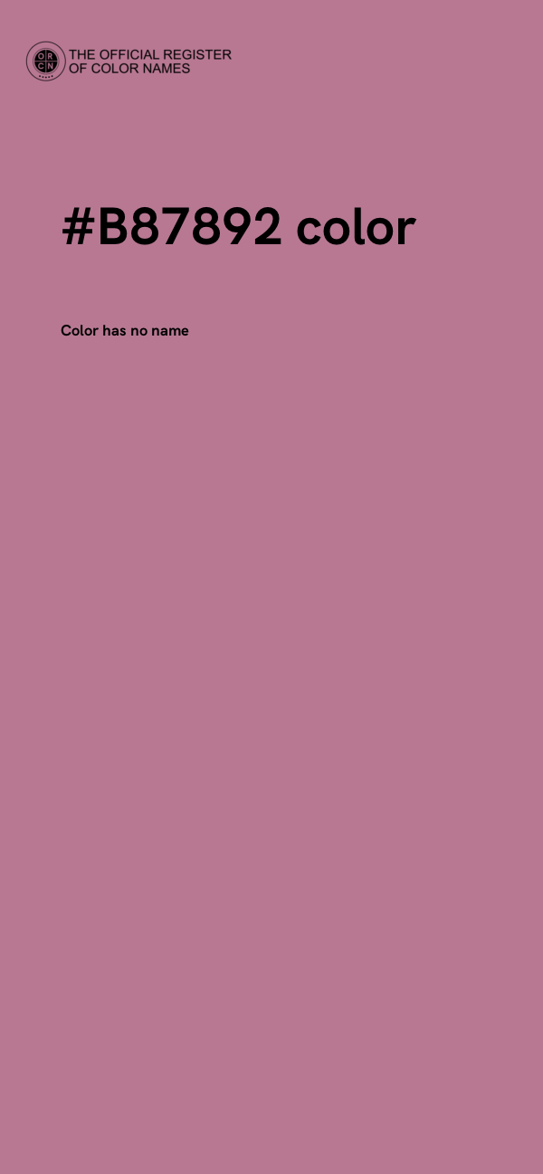 #B87892 color image