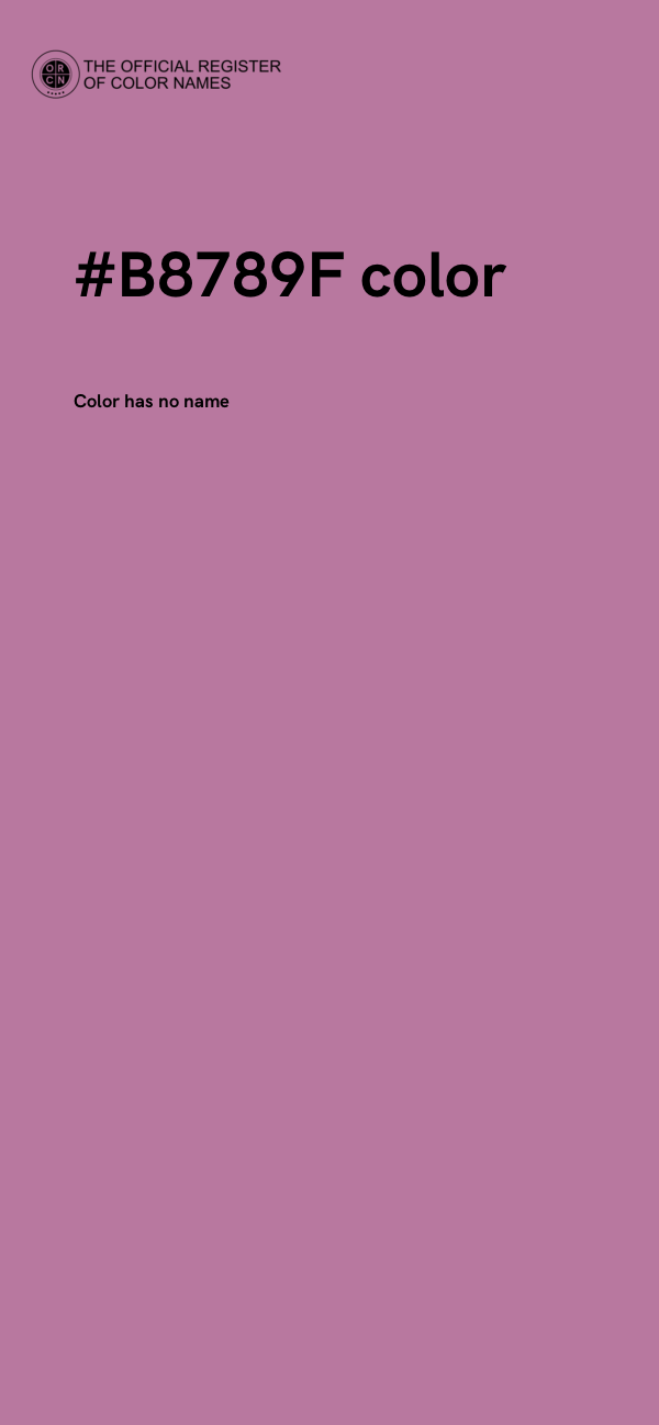 #B8789F color image