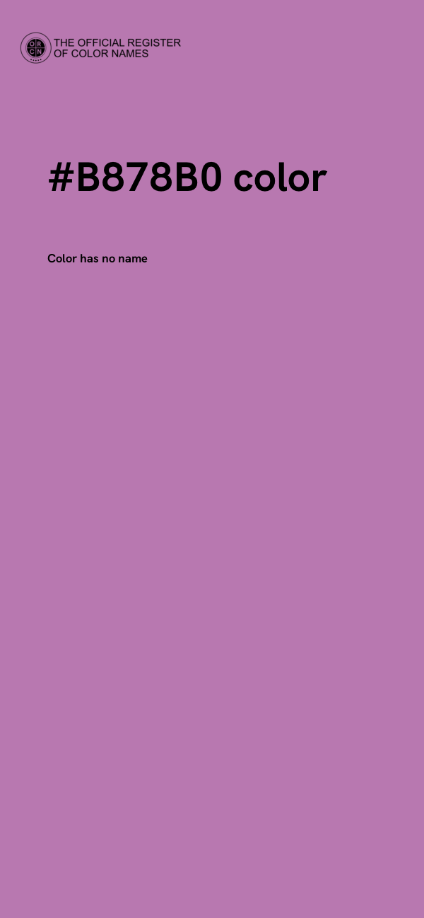 #B878B0 color image