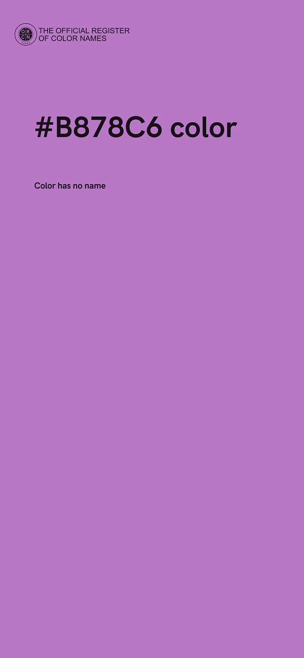 #B878C6 color image