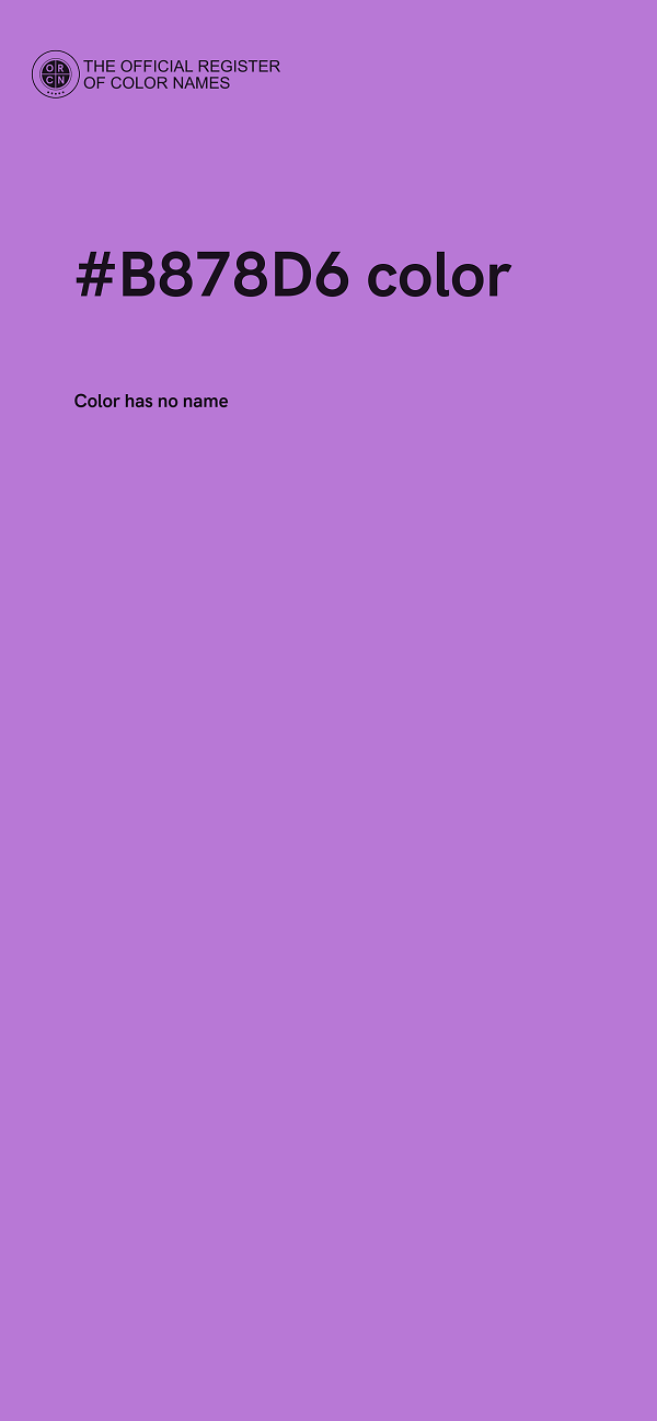 #B878D6 color image