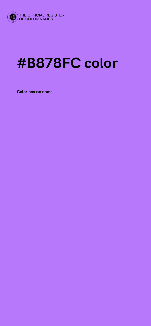 #B878FC color image