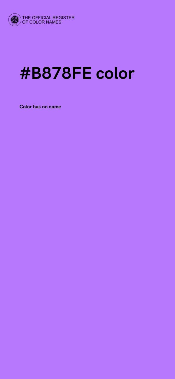 #B878FE color image
