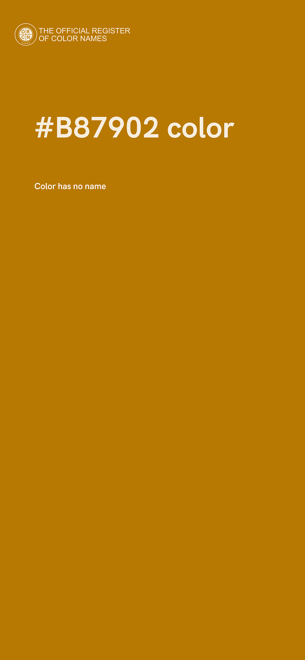 #B87902 color image