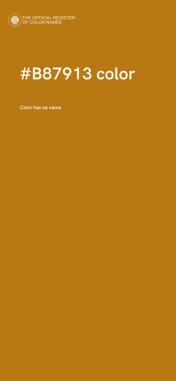 #B87913 color image