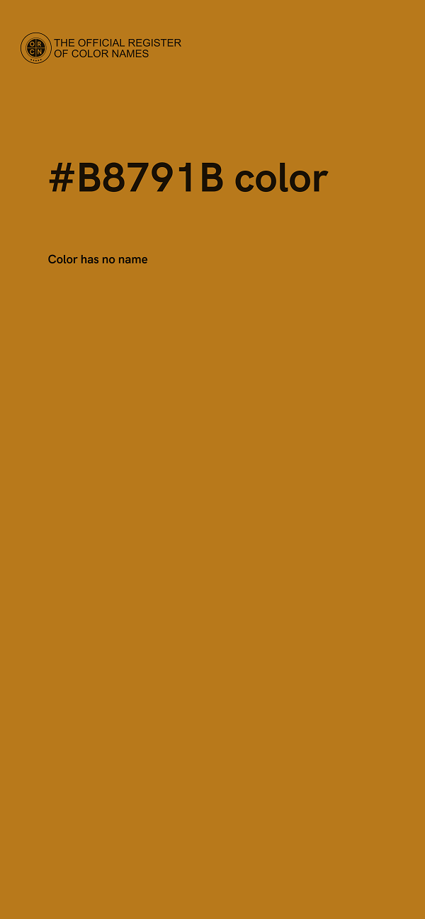 #B8791B color image