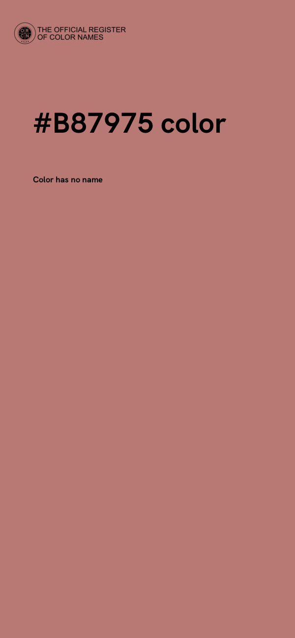 #B87975 color image