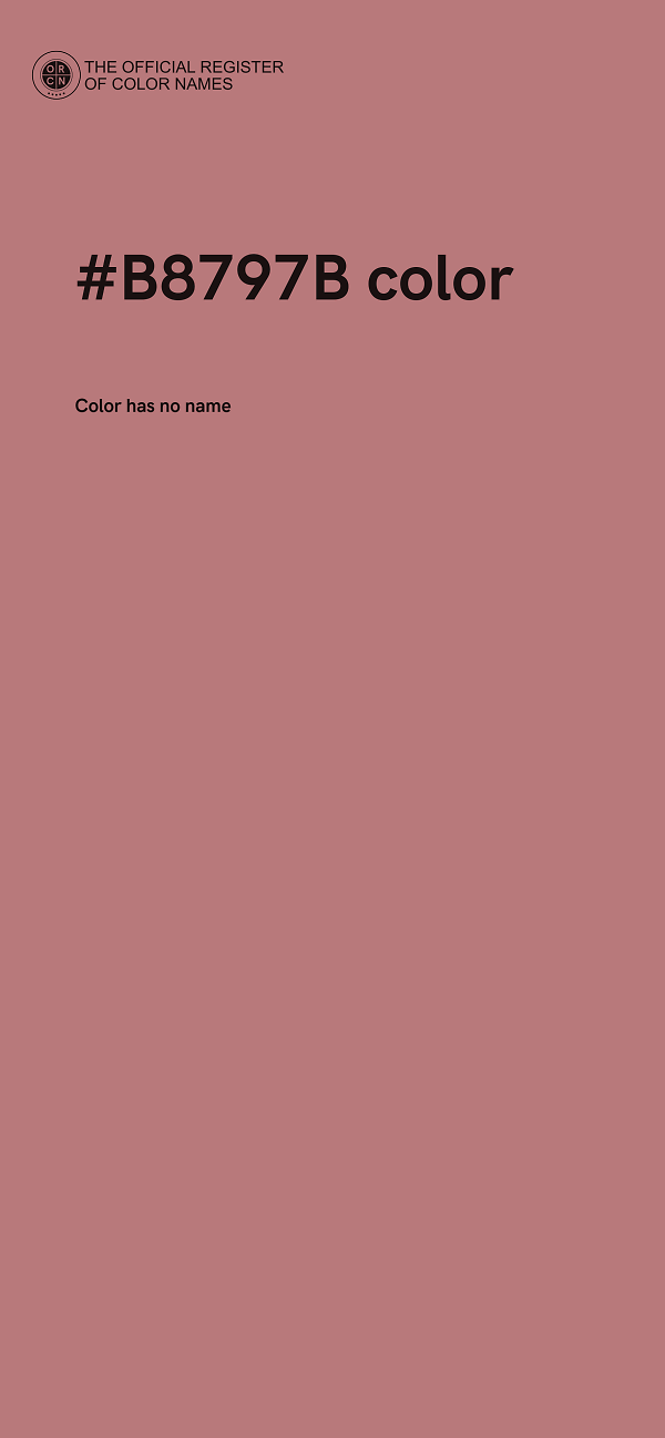 #B8797B color image