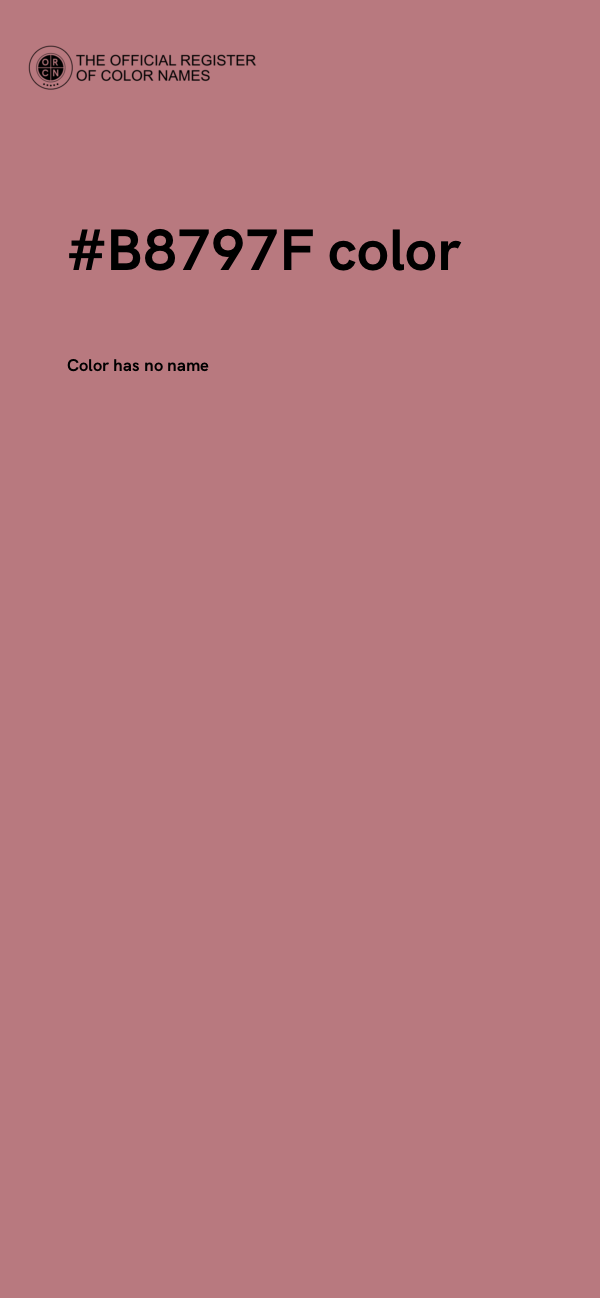 #B8797F color image