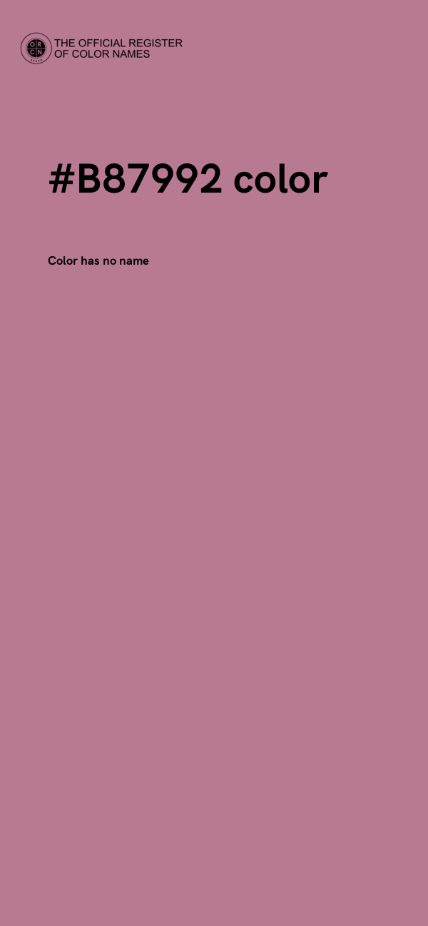 #B87992 color image