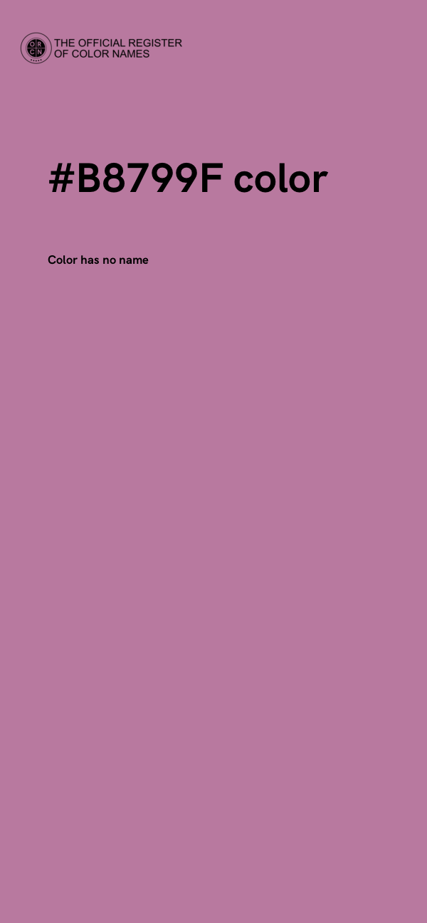 #B8799F color image