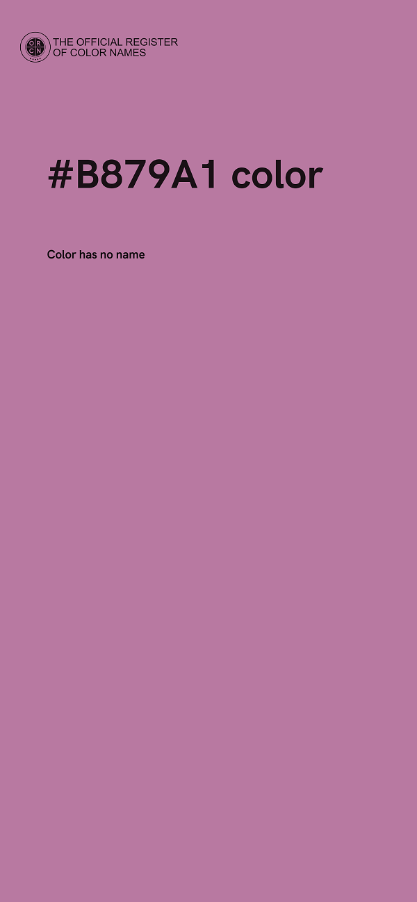 #B879A1 color image